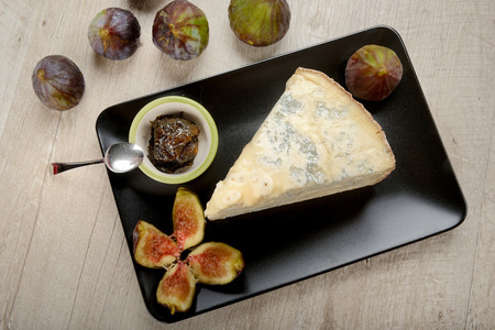 Cheese platter with figs