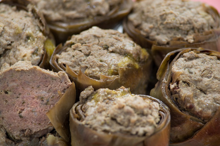 stuffed artichokesの写真素材