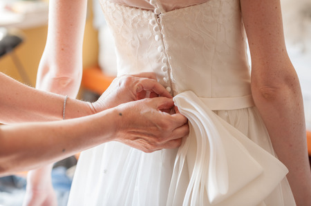 dressing brideの写真素材