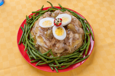 chicken in gelatin