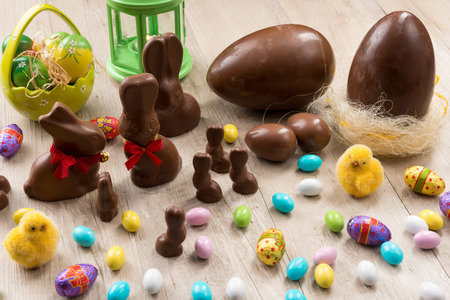 Easter chocolate eggs