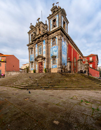 Basilica of the Sacred Heart of Jesus in Porto, Portugalの写真素材