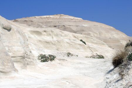 Landscape at Sarakiniko on Milos island, Cyclades Islands, Greeceの写真素材