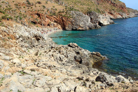 Natural park Riserva dello Zingaro, Sicily, Italyの写真素材