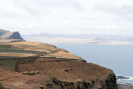 Panoramic view of Mirador Del Rio in Lanzarote, Canary Islands