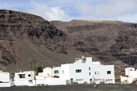 Orzola, a small town in Lanzarote, Canary Islands, Spainの写真素材