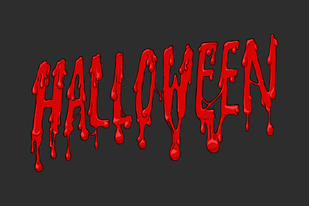 Halloween blood inscriptionのイラスト素材