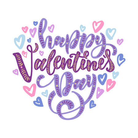 Hand drawn brush pen lettering isolated on white background.のイラスト素材