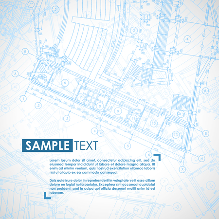 Architecture Background. Blueprint arhitectural design.  illustrationのイラスト素材