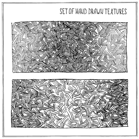 Set of Hand Drawn Textures. For your design, made in vector.のイラスト素材