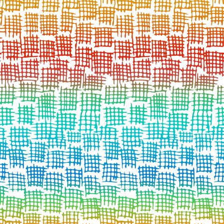 Seamless doodle graphic pattern. Hand drawn texture on  colorful blurred background. Hand made background.  Made in vectorのイラスト素材