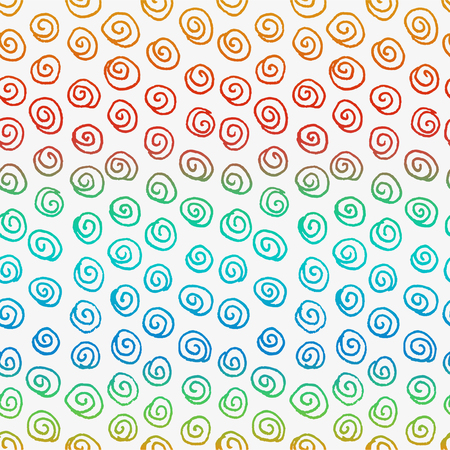 Seamless doodle graphic pattern. Hand drawn texture on colorful background. Hand made background.  Made in vectorのイラスト素材