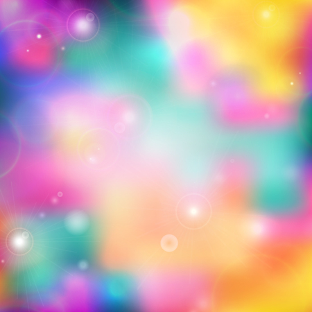 Color Abstract Blurred backgrounds with defocused lights. Colorful bokeh light background. Vector illustrationのイラスト素材