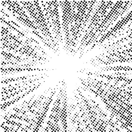 Vector halftone dots. Black dots on white background.のイラスト素材