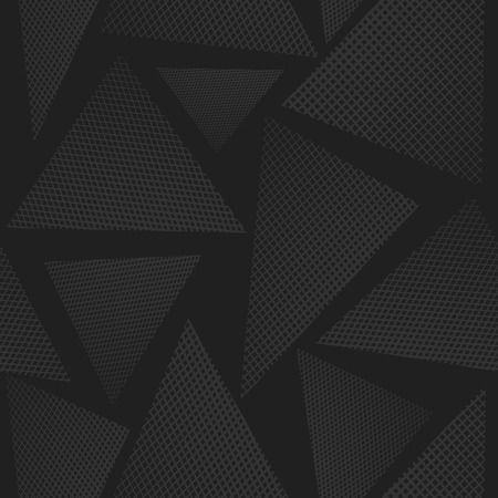 Abstract seamless chaotic pattern with urban geometric elements. Grunge texture background. Wallpaper for print.のイラスト素材