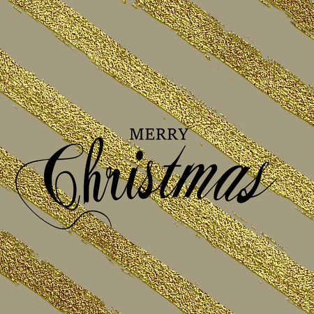 Merry Christmas Gold festive background, greeting card or wrapping paper.のイラスト素材