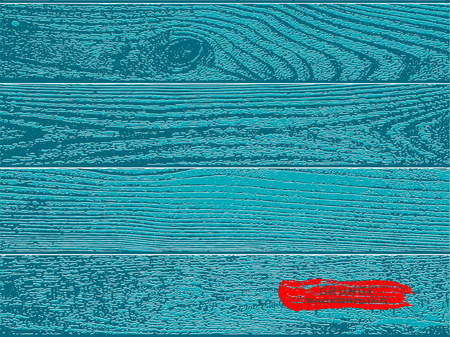 Blue realistic wood board. Grunge texture. Wooden background. Vector illustrationのイラスト素材