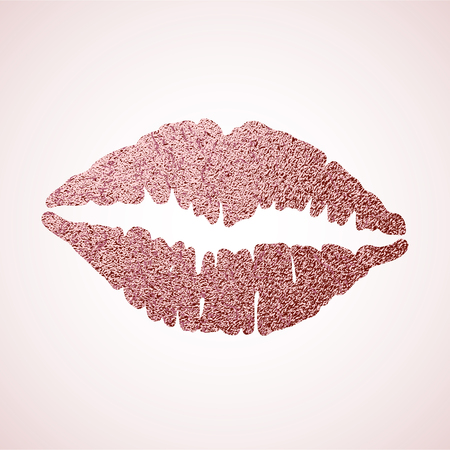 Lip icon with glitter effectのイラスト素材