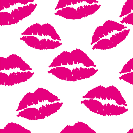 Lips seamless pattern.のイラスト素材