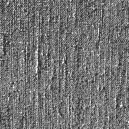 Textile grunge texture in black and white. Textured background. Vector template. Linen vector texture.のイラスト素材