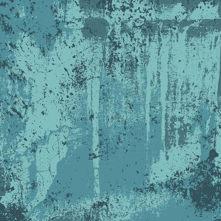 Grunge texture in blue colors. Textured cracked background. Vector template. Distress vector texture.のイラスト素材