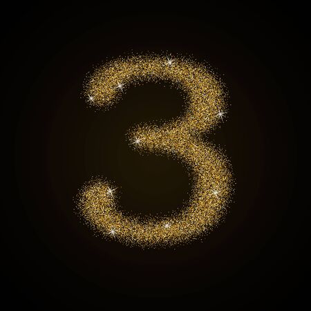 Golden number collection.のイラスト素材