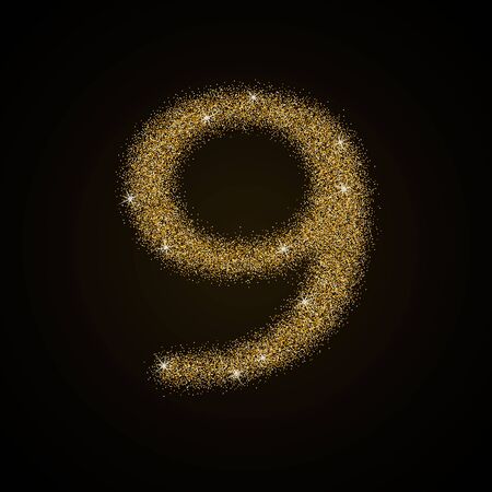 Golden number collection.のイラスト素材