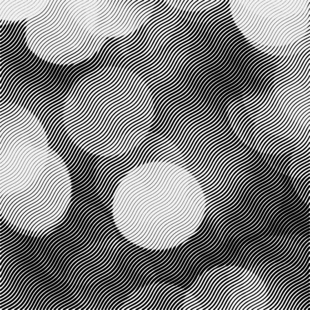 Halftone texture. Black and white circle background. Abstract beautiful background. Vector illustrationのイラスト素材
