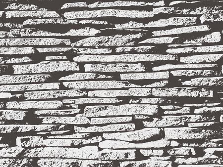 Grunge texture in black and white. Textured background.Vector template. Distress vector texture.Vintage stones texture.のイラスト素材