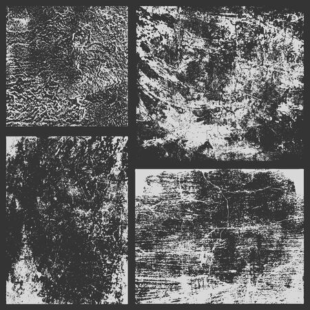 Set grunge texture in black and white. Textured background.Vector template. Distress vector texture.のイラスト素材