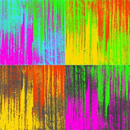 Set with colorful grunge textures.Textured cracked background. Vector template. Distress vector texture.のイラスト素材