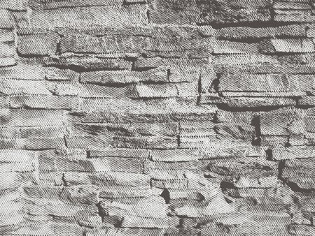 Grunge halftone texture in black and white. Textured background.Vector template. Distress vector texture.のイラスト素材