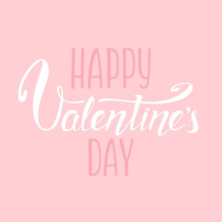 valentines day doodle lettering backgroundのイラスト素材