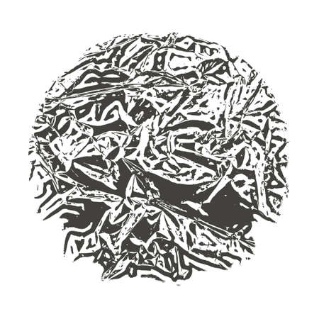 grunge halftone drawing textures set. vector illustrationのイラスト素材