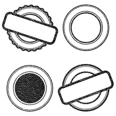 Vector Stamp without textのイラスト素材