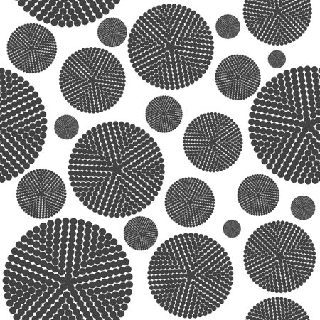 Pattern of gray circlesのイラスト素材