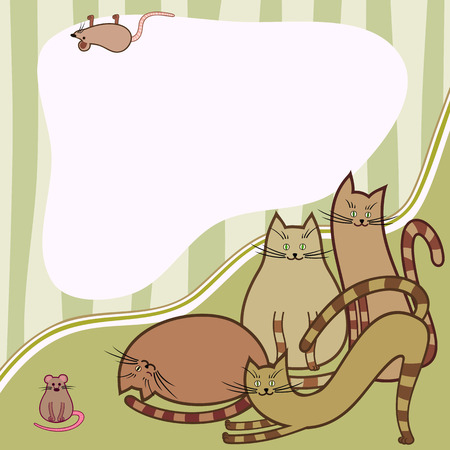 Baby greeting card or invitation. Space for text.のイラスト素材