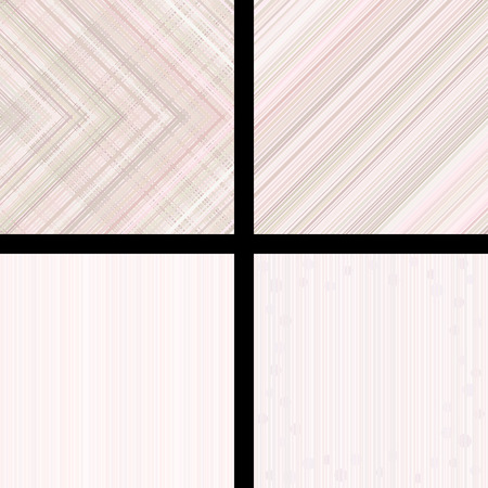Set of four pink abstract patterns and backgrounds.のイラスト素材