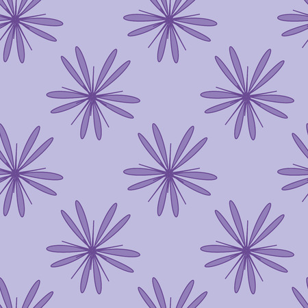 Purple flower seamless pattern. Template for prints, textile, wrapping and decoration, wallpaper.のイラスト素材