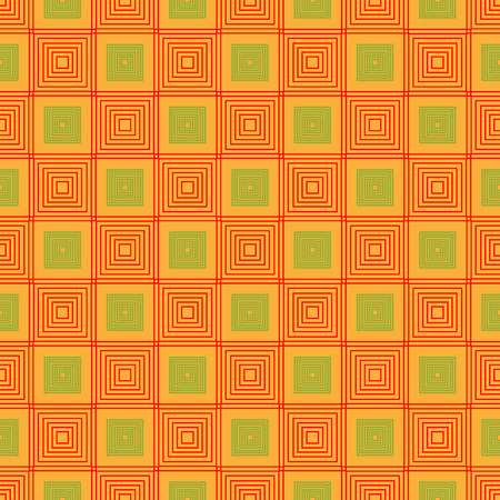 Square geometric seamless pattern.Fashion and bright graphic design. Vector illustrationのイラスト素材