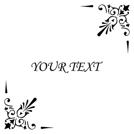 Abstract background with place for your text. Frame design. Modern stylish abstract graphic. Template for prints, decoration. Vector illustration.のイラスト素材