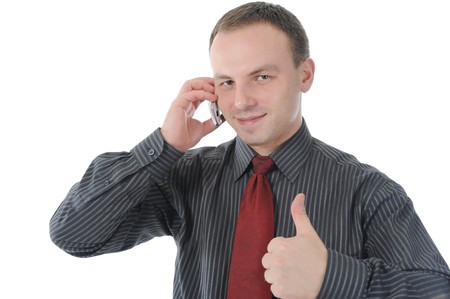Businessman talking on the phoneの写真素材