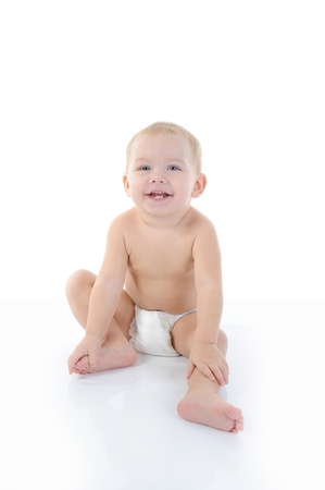 Portrait of a happy childの写真素材