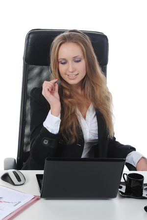 Beautiful office worker.の写真素材