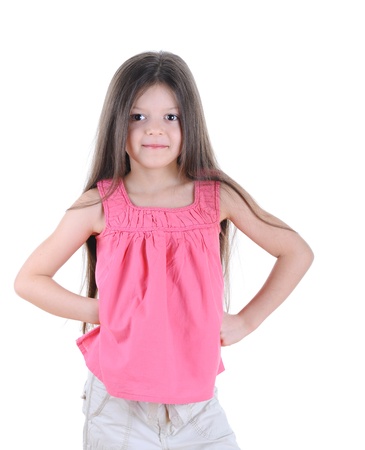 Little girl posingの写真素材