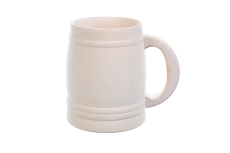 Image of a wooden beer mugの写真素材