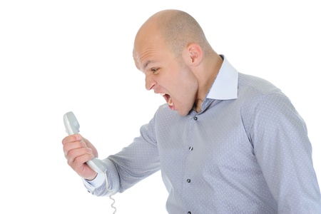 Nervous businessmanの写真素材