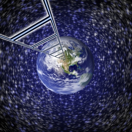 earth square globeの写真素材