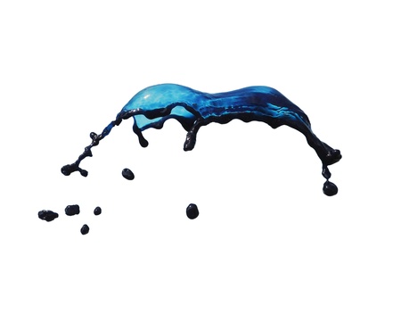 blue water splash
