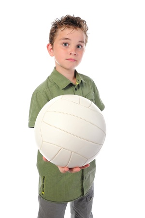 Portrait of a young football playerの写真素材